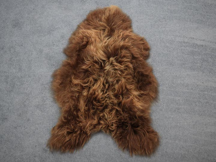 Rustic Brown Sheepskin Rug