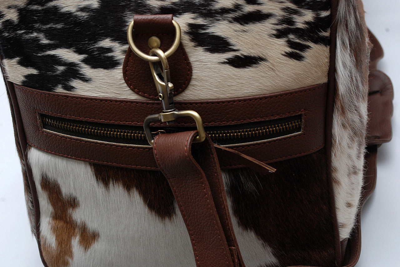 Speckled Cowhide Travel Bag