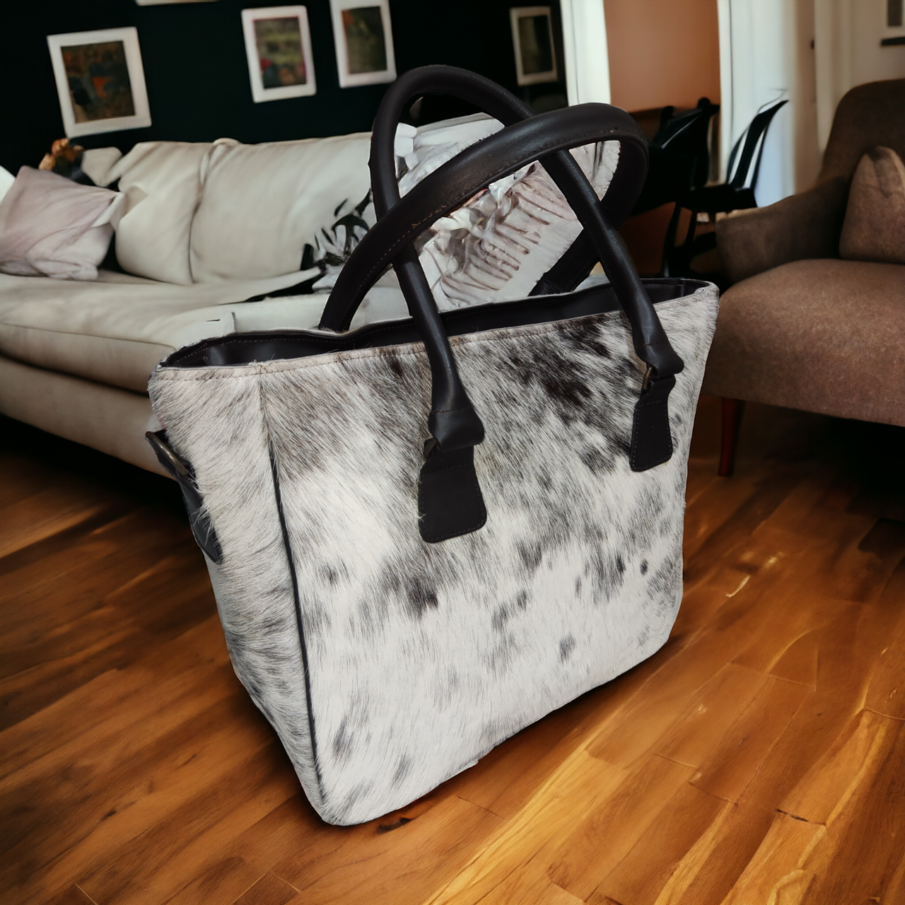 Real Cowhide Tote Bag