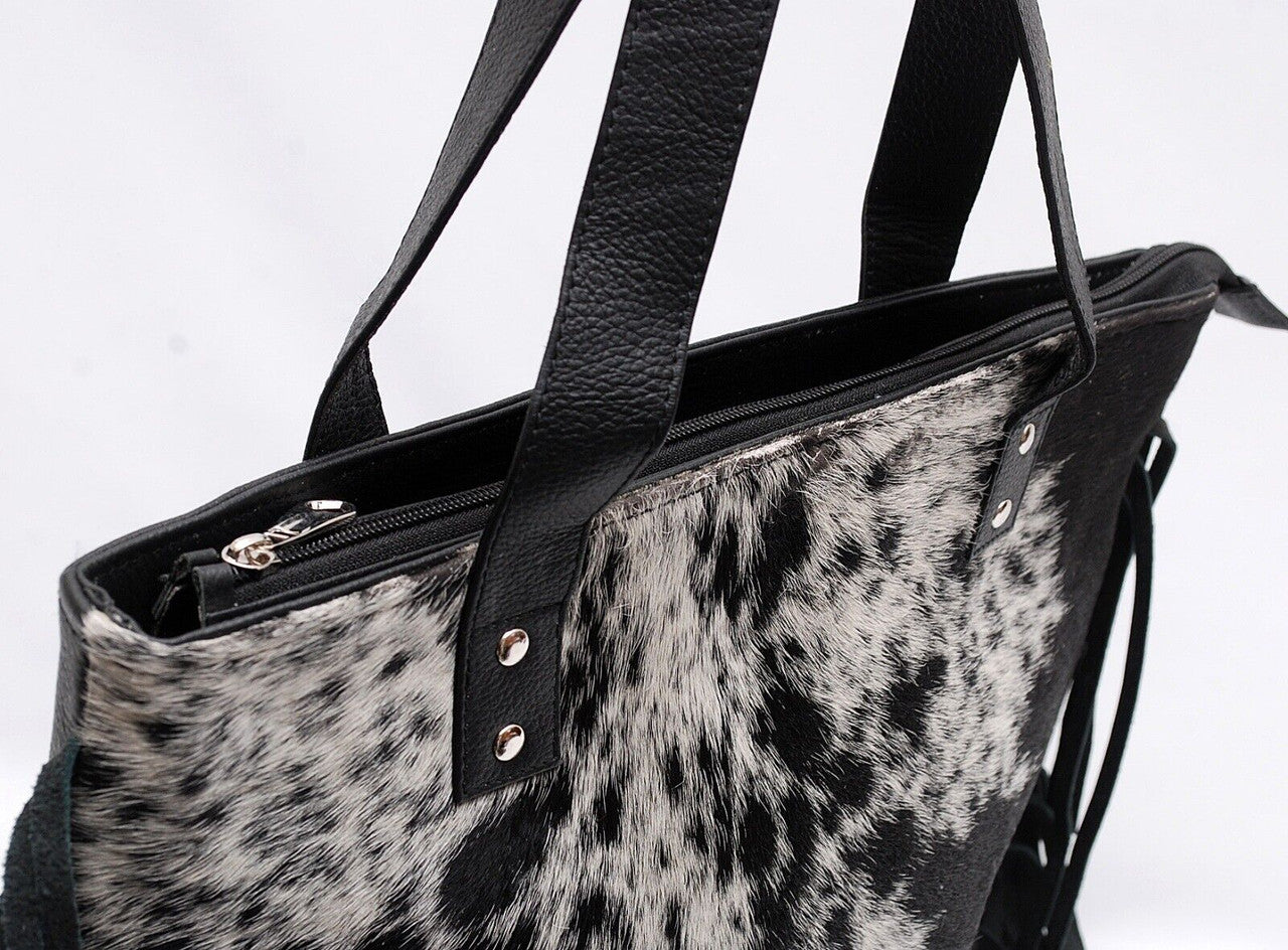 Speckled Cowhide Shoulder Bag