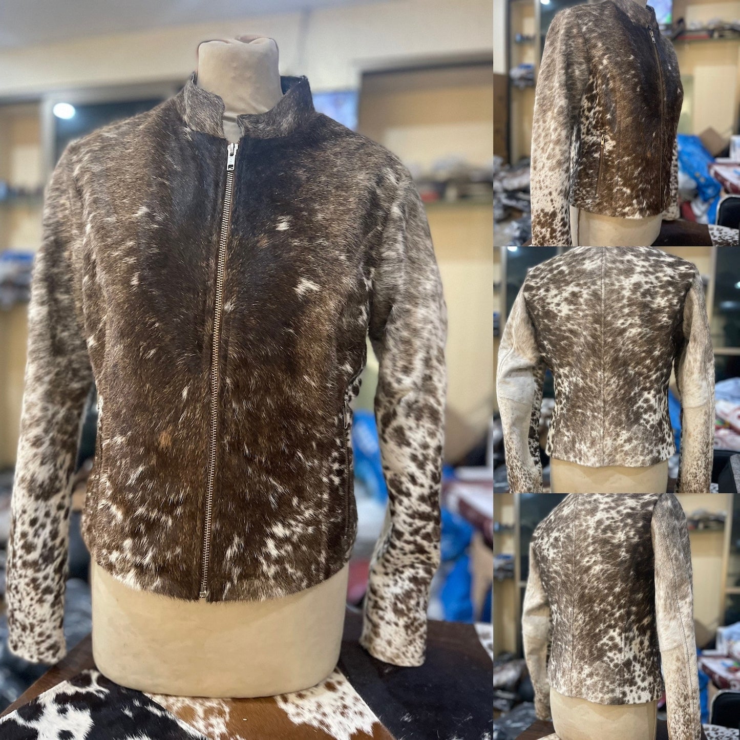 Cow Skin Fur Jacket
