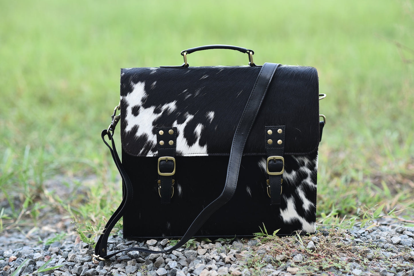 Cowhide Briefcase Bag