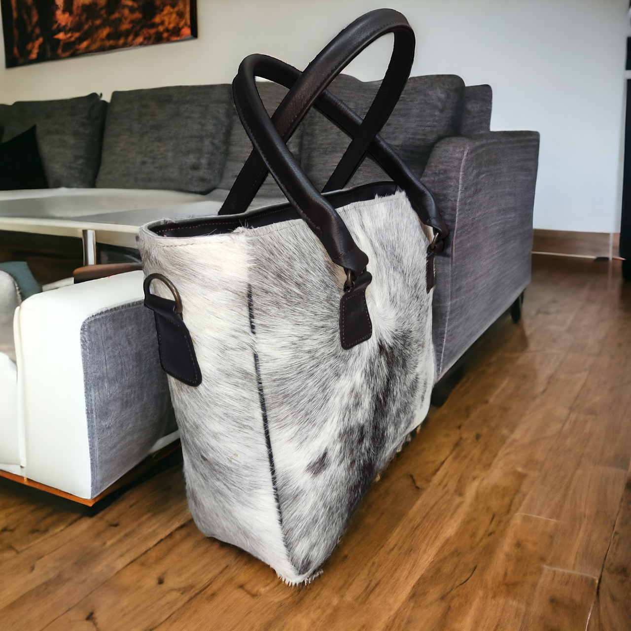 Real Cowhide Tote Bag