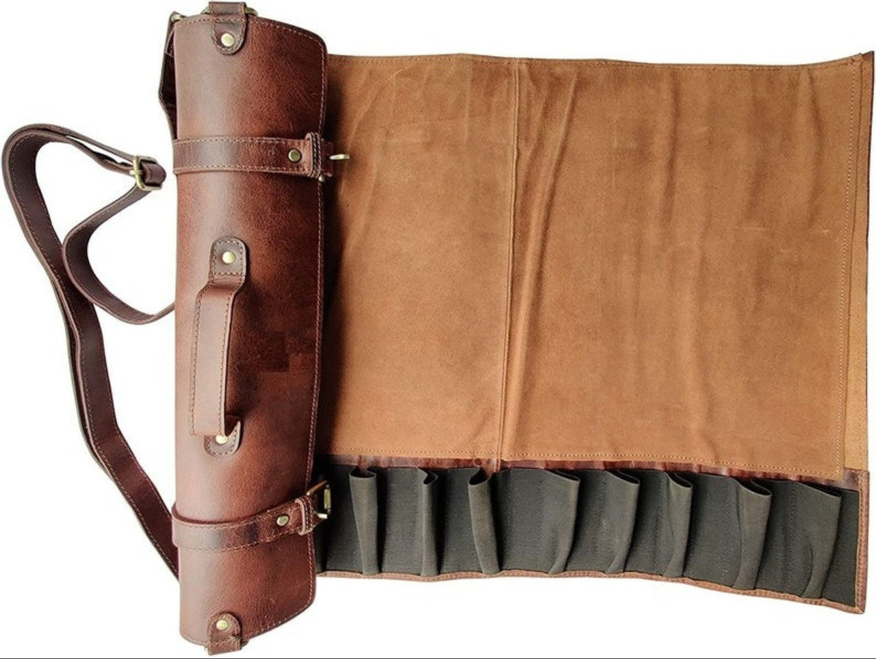 leather Chefs Knife Roll