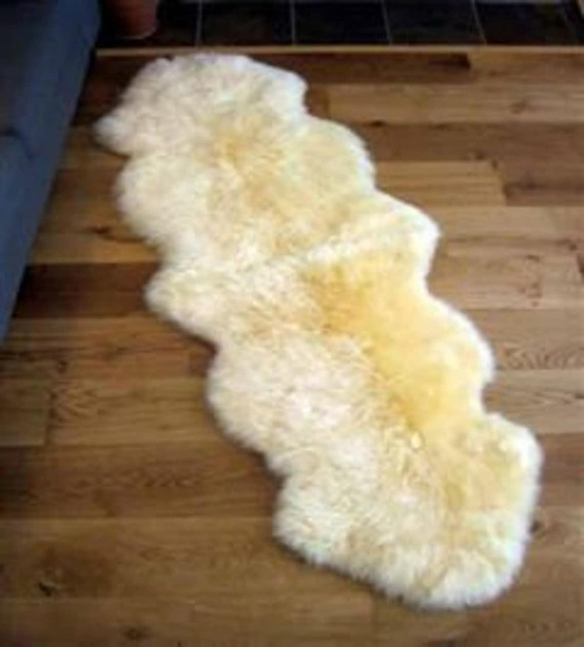 Double Pelt Champagne Sheepskin Rug