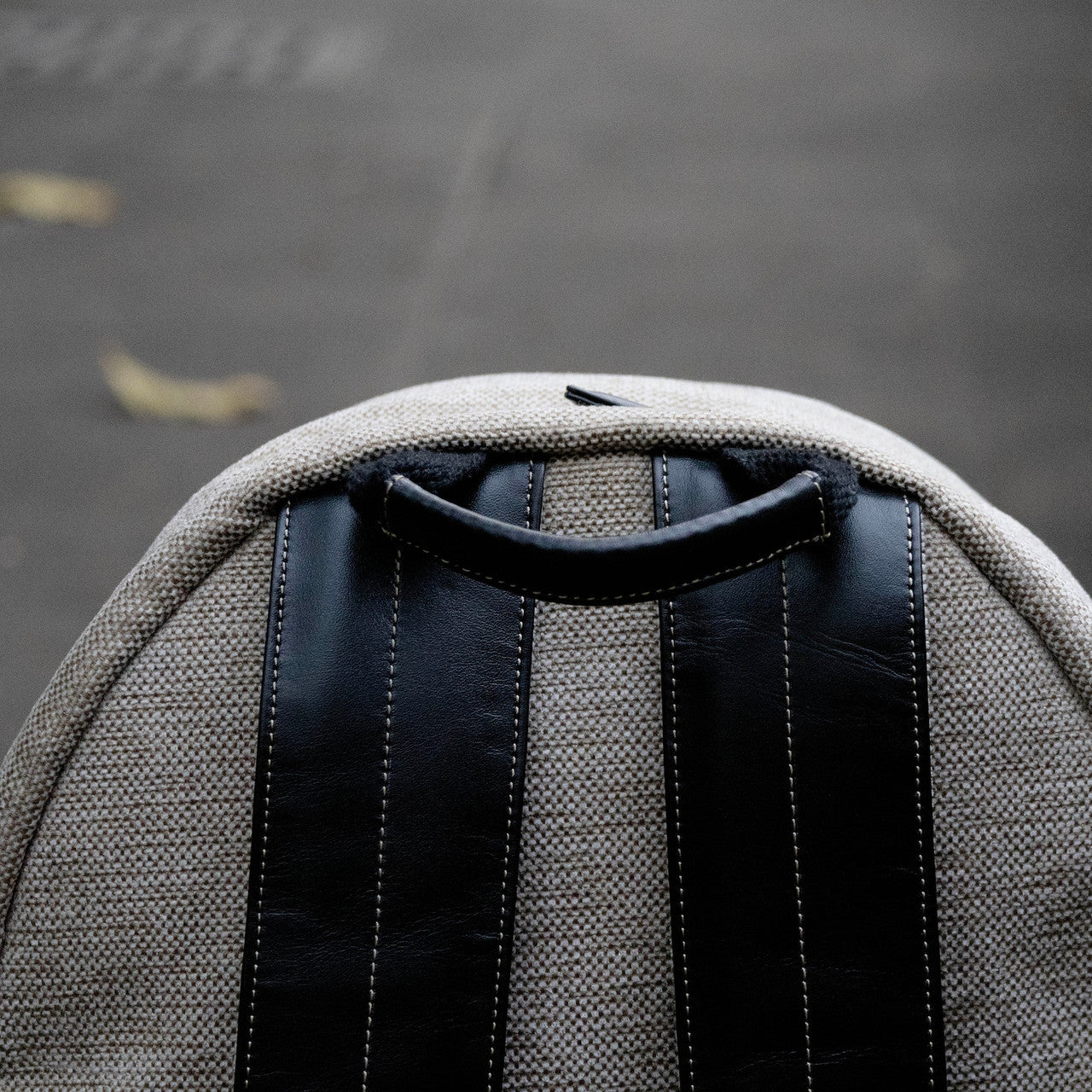 Laptop Backpack with Leather Accents