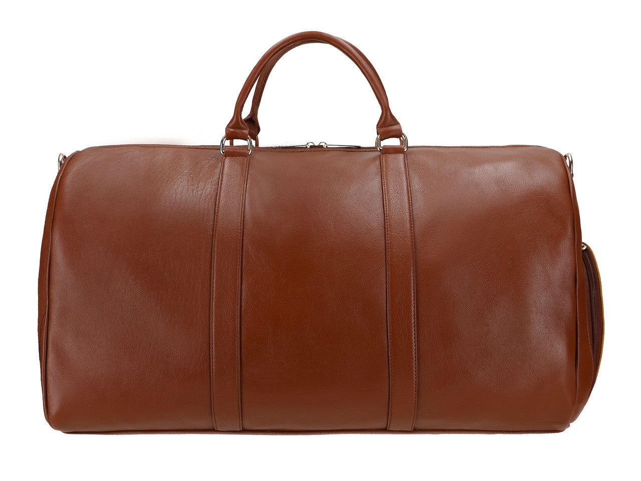 Brown Genuine Leather Duffle Bag