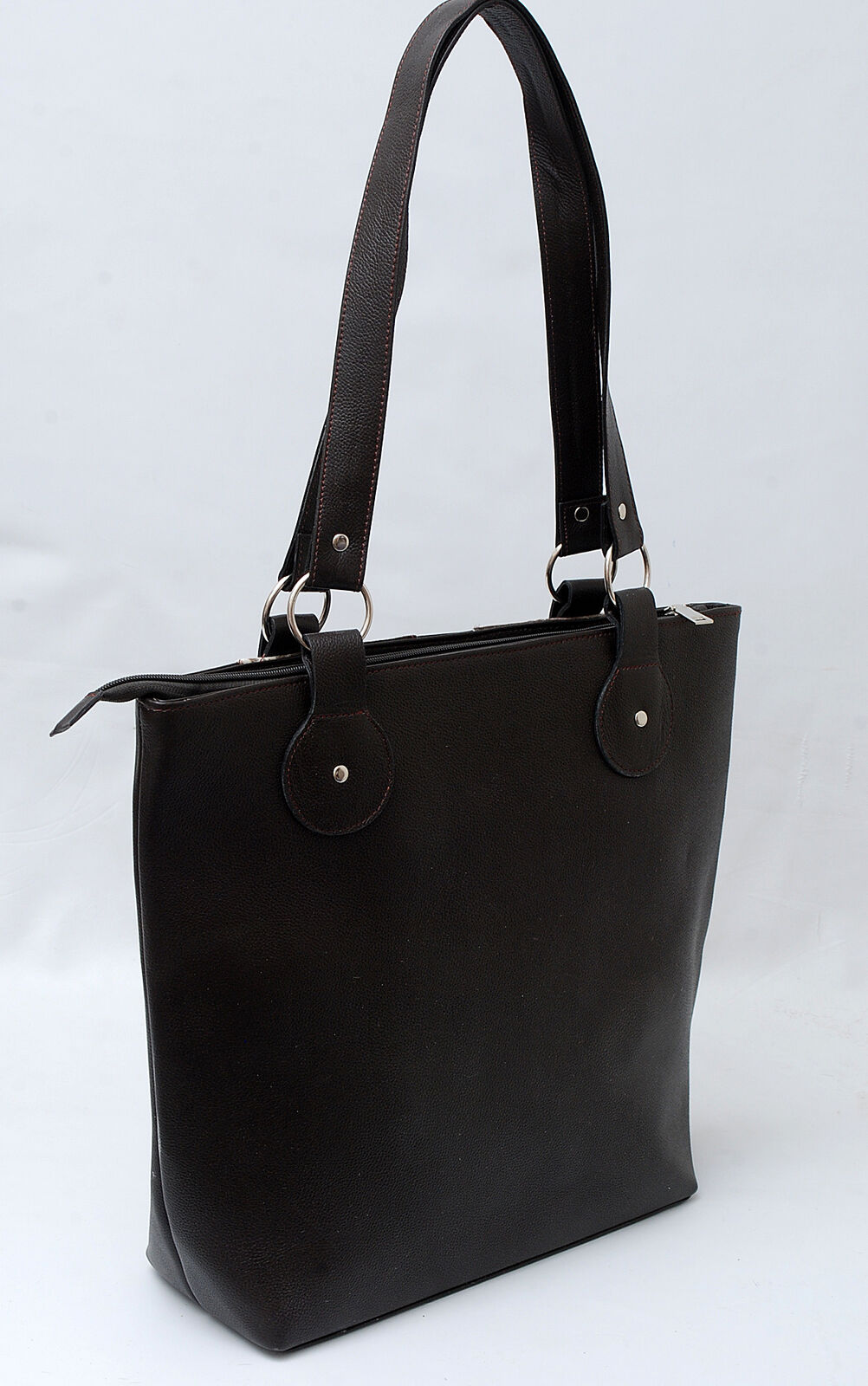 Black White Large Cowhide Tote Purse
