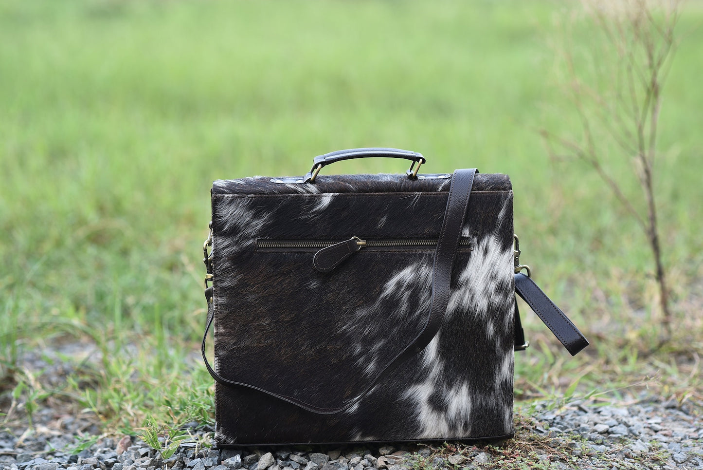 Cowhide Briefcase Bag
