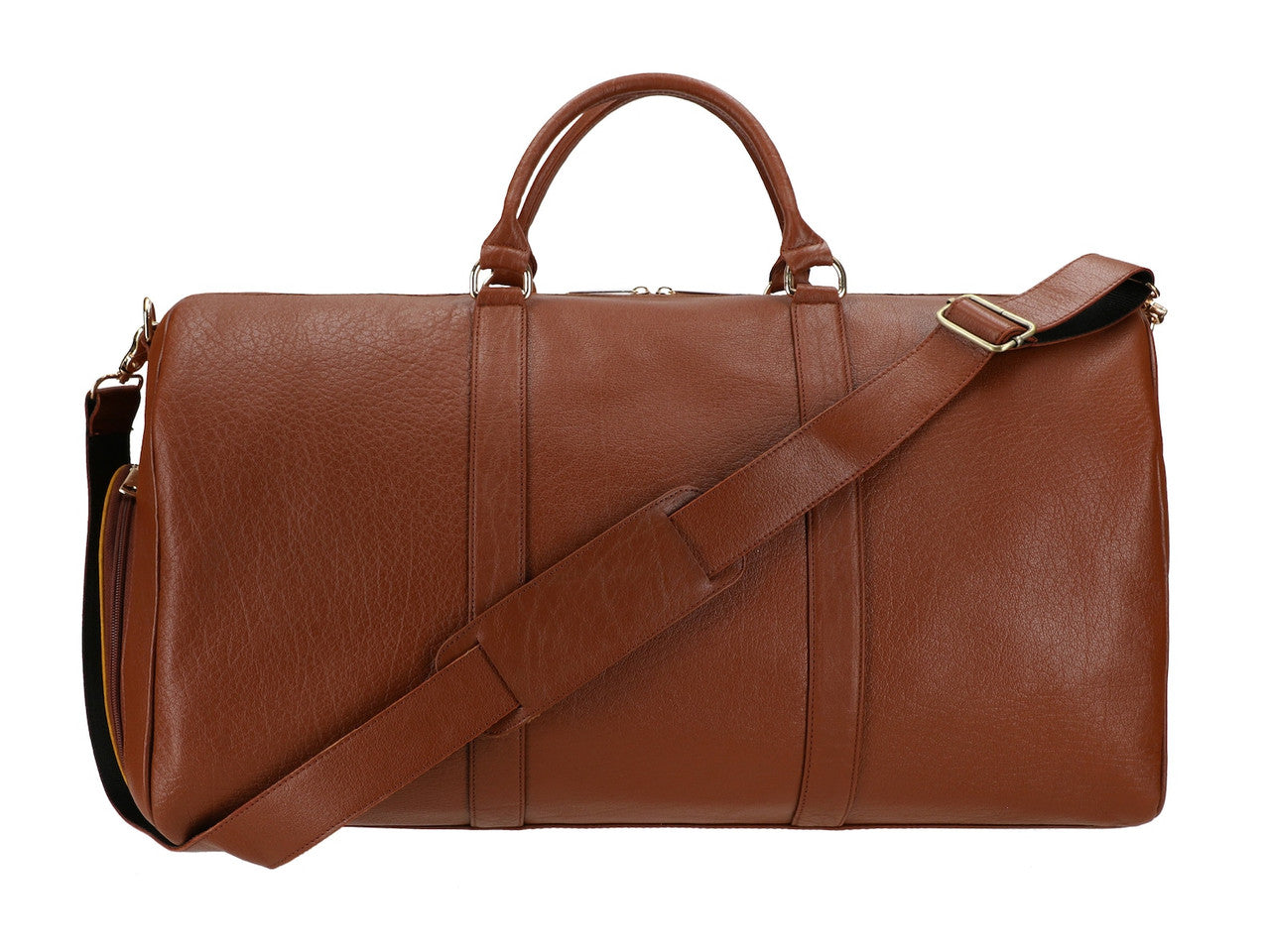 Brown Genuine Leather Duffle Bag