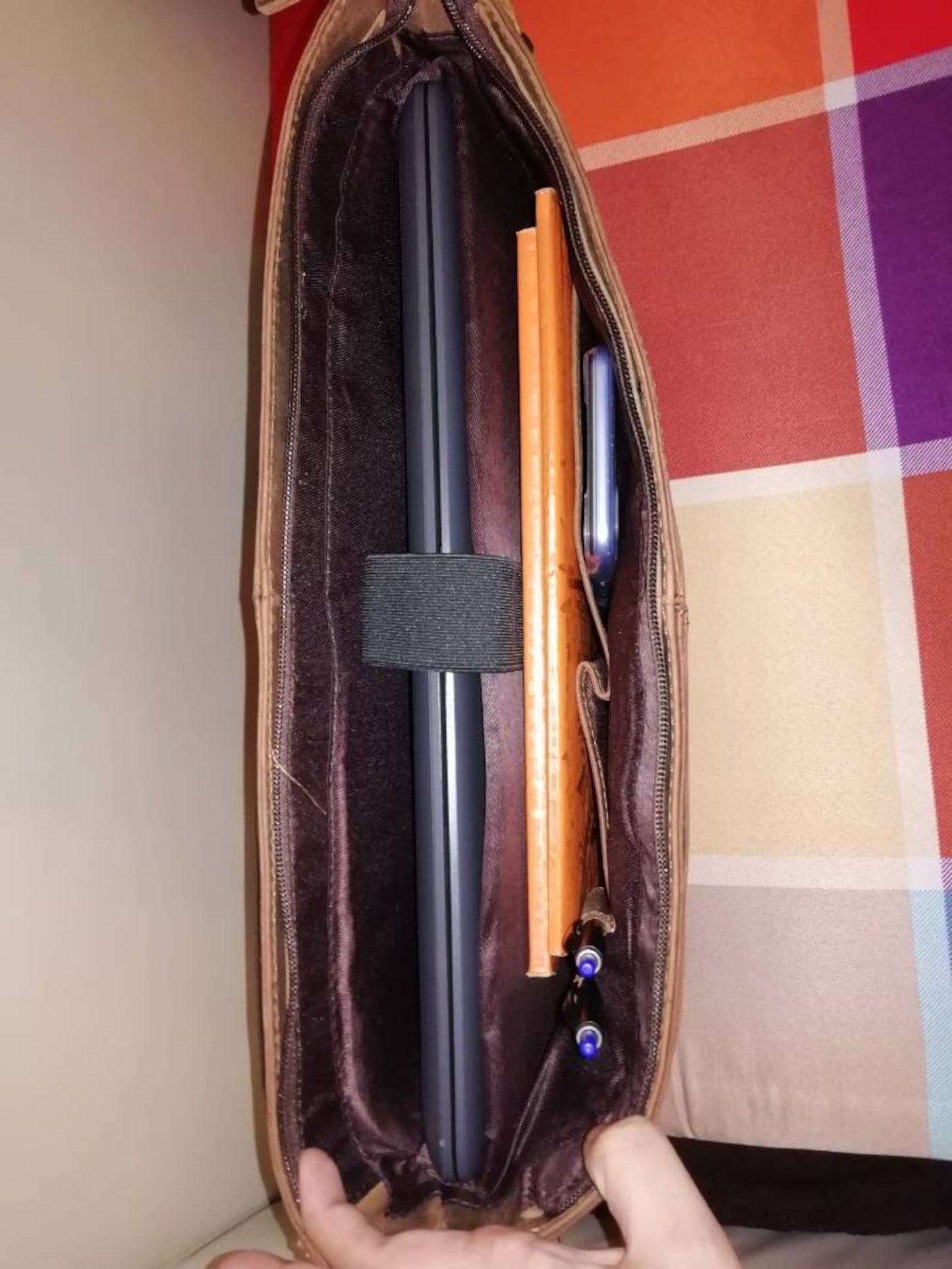 Cowhide Leather Messenger Bag