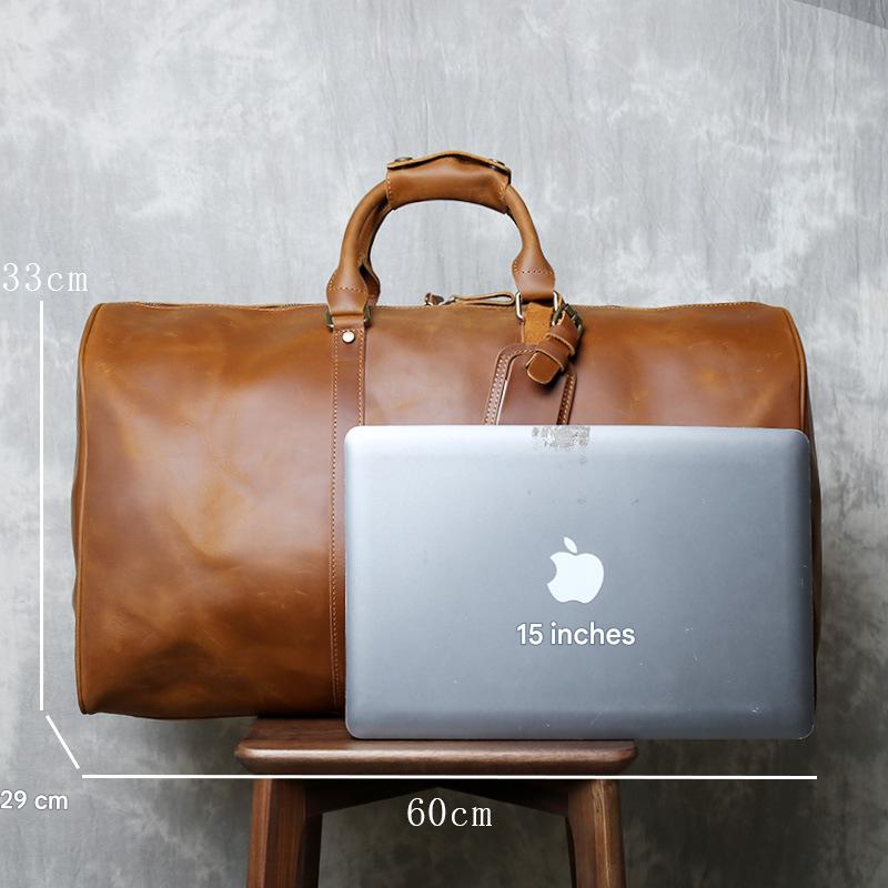 Large leather Men Duffle Bags