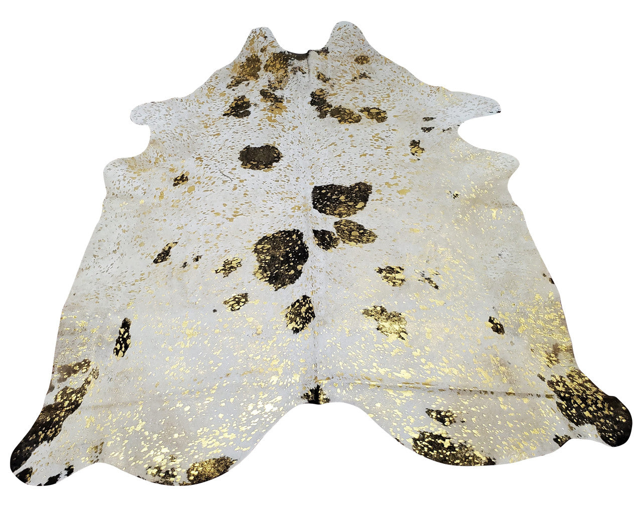 Metallic cowhide rugs will bring the mid century modern touch in your space, a perfect inspiration for the winters.