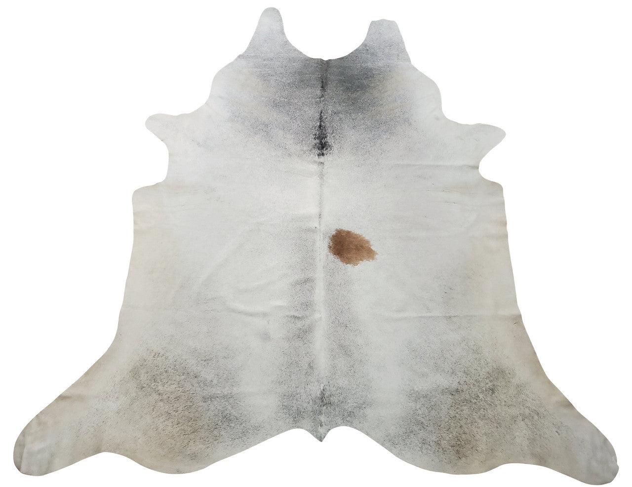 A beautiful new cowhide rug that is gorgeous and will fil perfectly any modern condo.