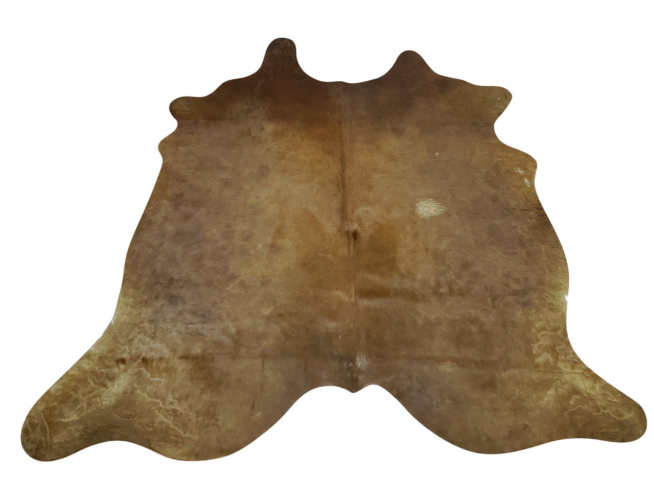 Extra Small Dark Brown Cowhide Rug 5.4ft x 5.6ft