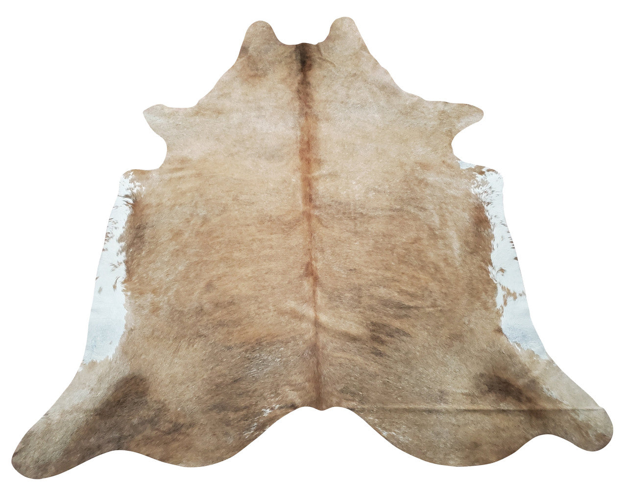 Cow skin rug is a great way to add a chic look to your dining room. A gorgeous beige cowhide with brown chairs is a perfect combo. 