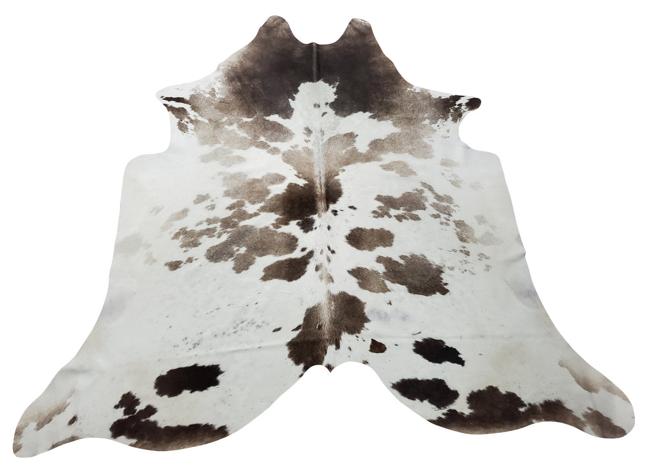 One of a kind grey black white cowhide rug, its absolutely gorgeous, suits any room and fits perfectly.