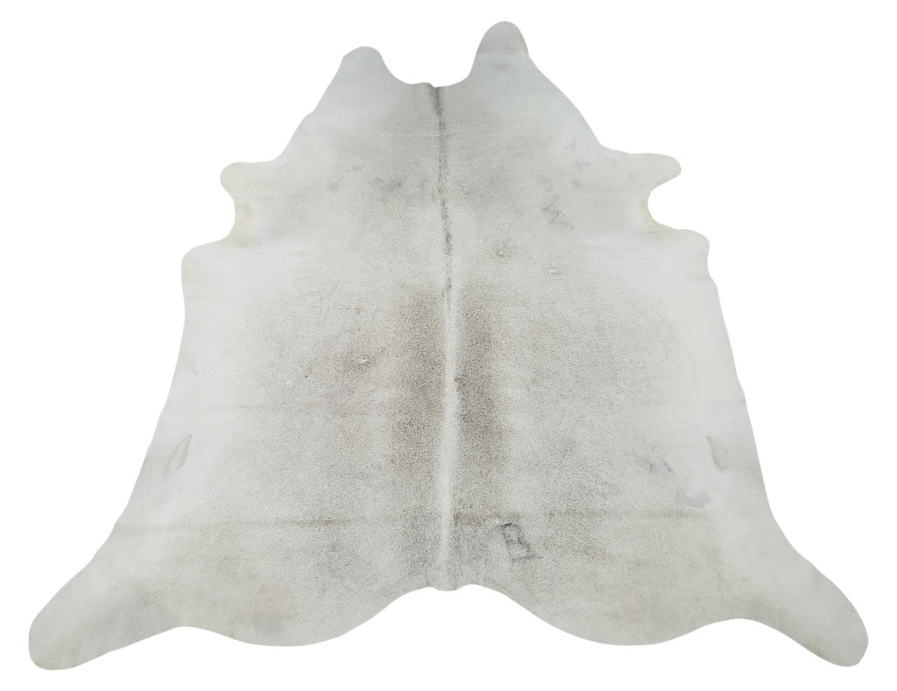 Free shipping all over British Columbia, Vancouver this grey cowhide rug mostly white with some tan and grey in 5 X 7