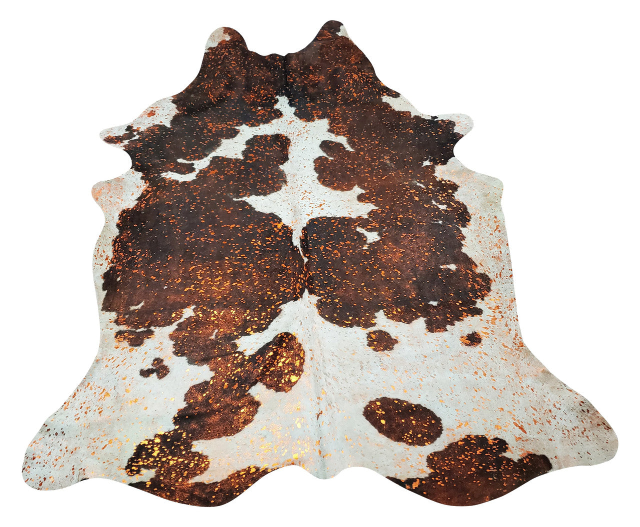 Exotic Pink Metallic Cowhide Rug 7.5ft x 6.25ft