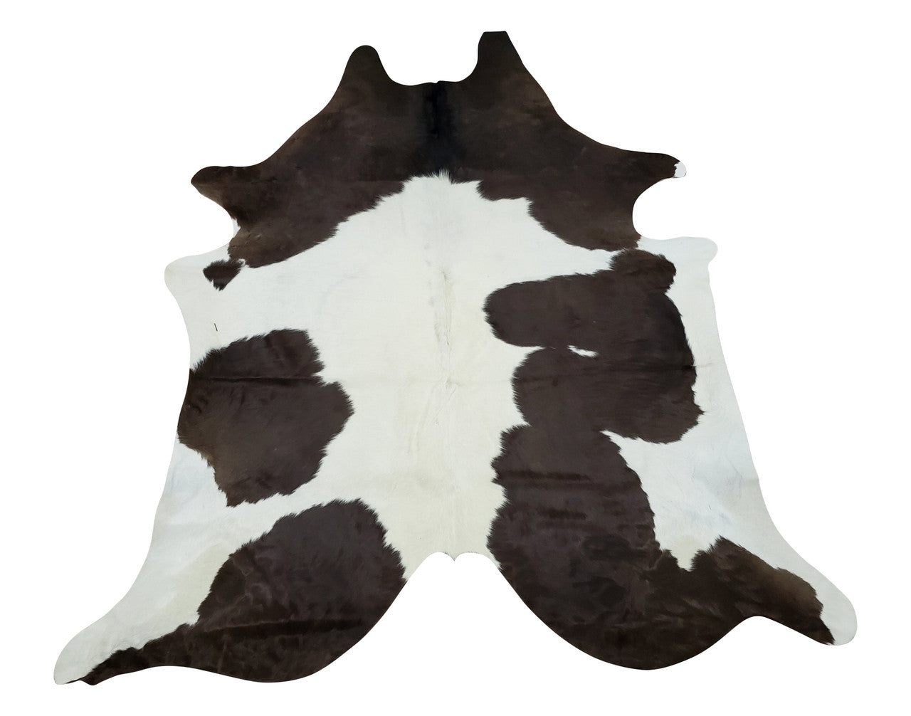 The brown white cowhide rugs are made up of real cow hair which go through a tanning process and brought to you with top-notch quality.