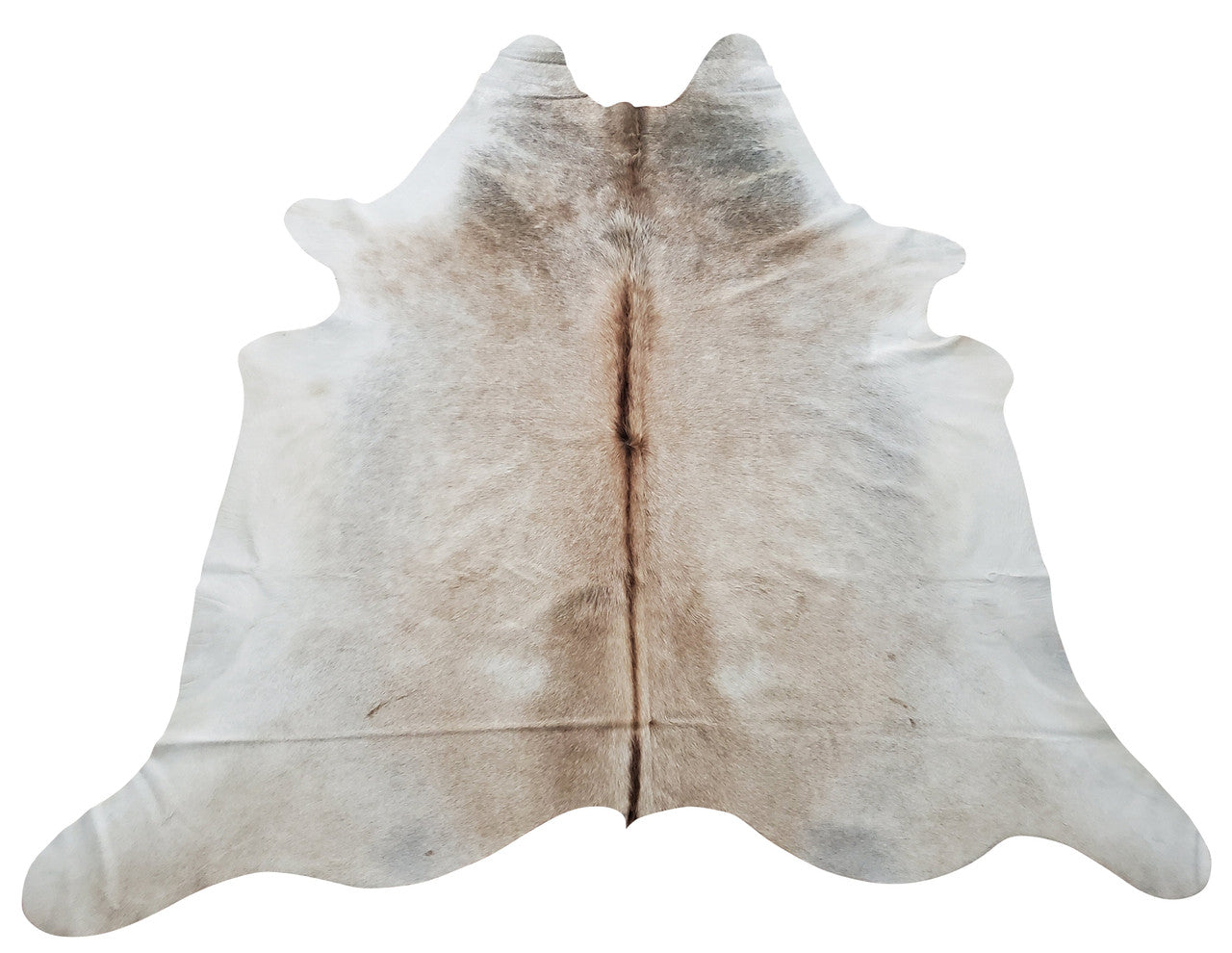This taupe beige cowhide rug is soft and thick, you will love walking on it and natural shades are great.
