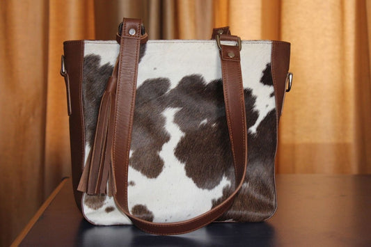 cowhide messenger bag custom and handmade