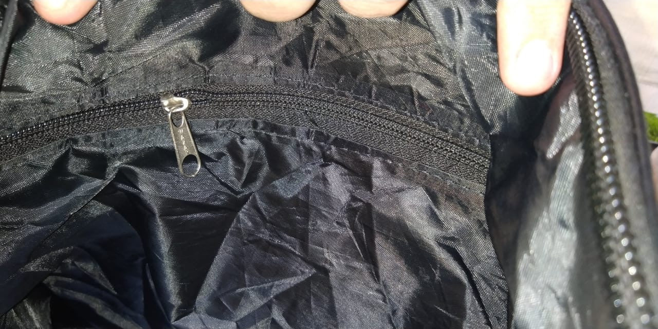 Stunning Cow Skin Travel Bag Black White