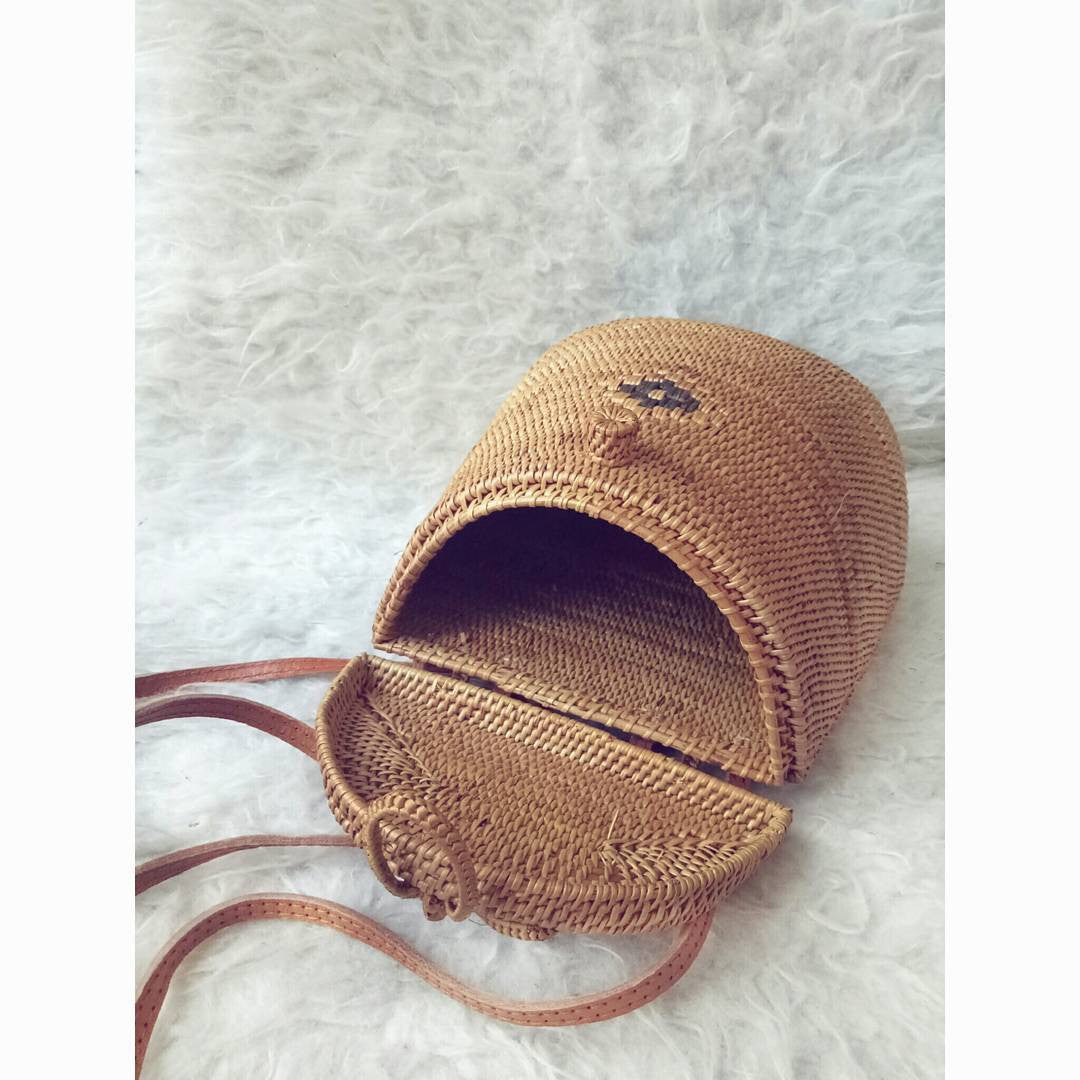 rattan basket backpack