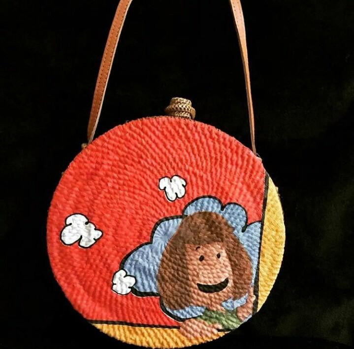 rattan backpack