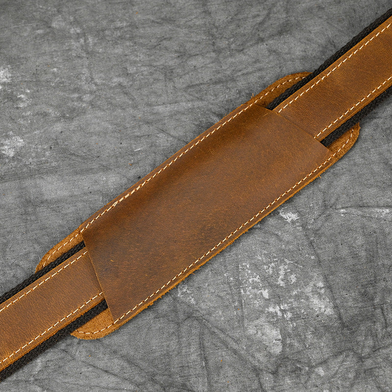 Men leather travel duffle weekender luggage bag