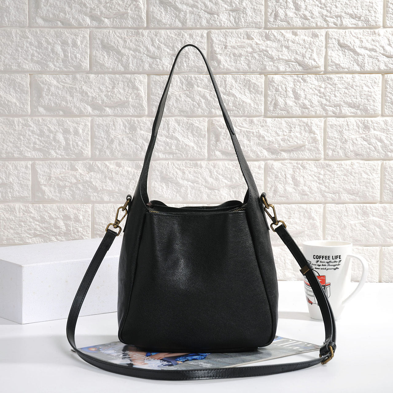 Women Soft Leather Underarm Shoulder Bag