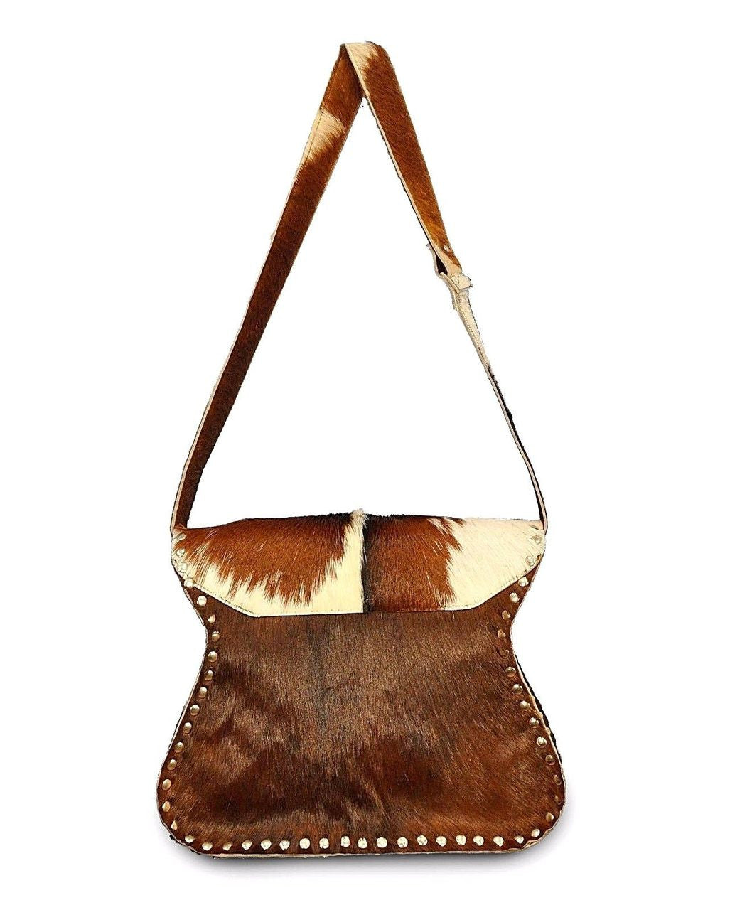 Back Side Of Cowhide Rug Hand Bag.