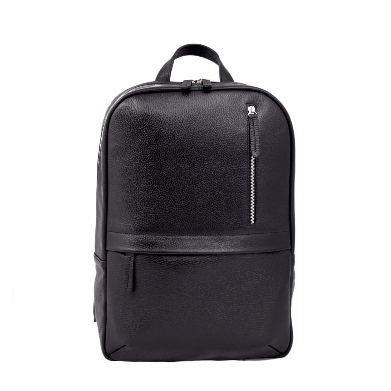 Black Genuine Leather Backpack