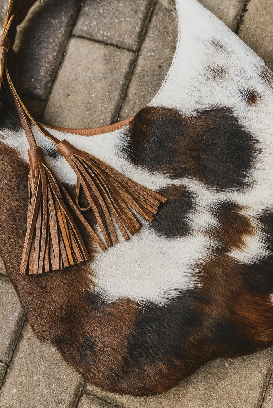 Tricolor Cowhide leather tote shoulder bag
