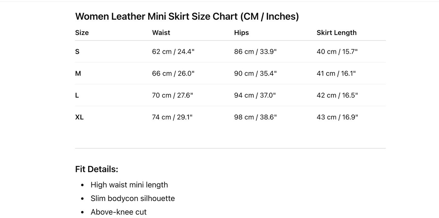Black High Waist Mini Leather Skirt With Belt Pockets