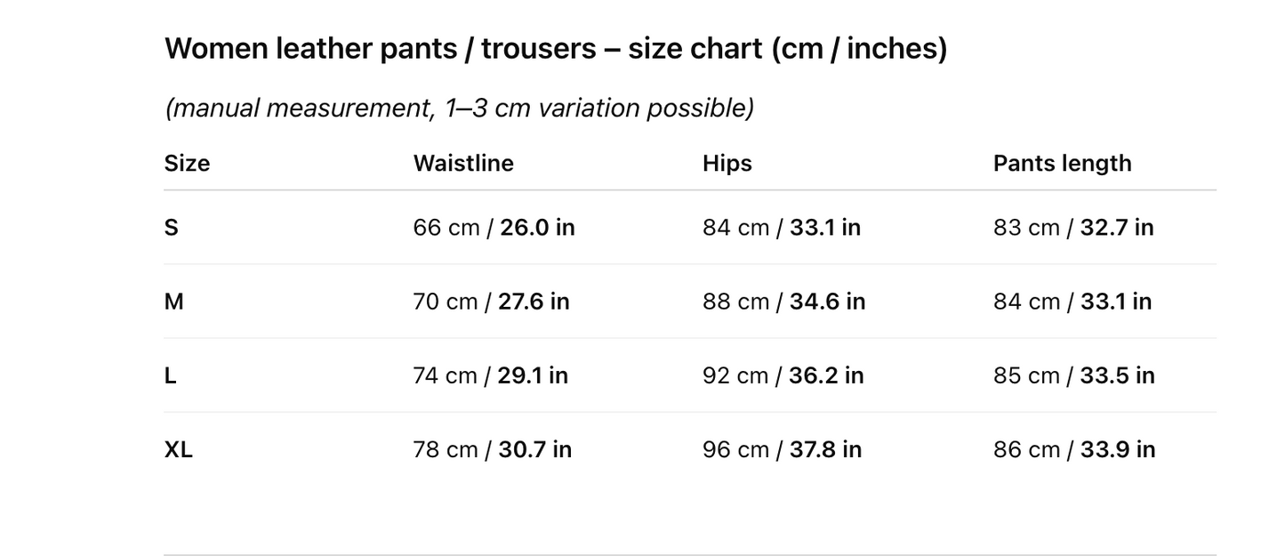 Women sheepskin high waist leather pants