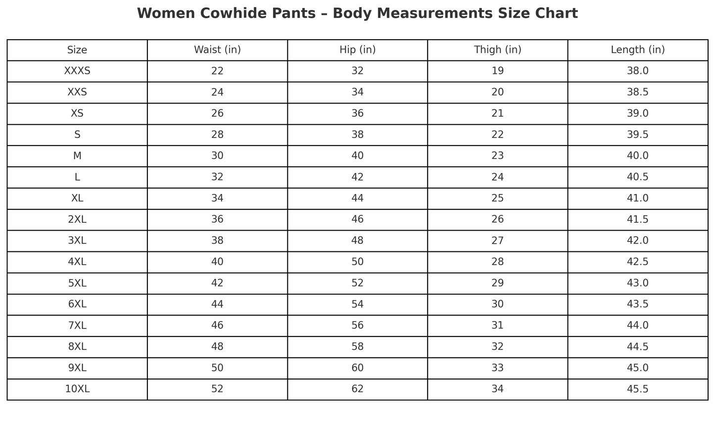 Hair on Cowhide Ladies Cowhide Trousers