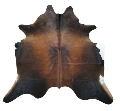 This unique Brazilian cowhide rug is sure to make a statement in your home! Its tricolor design adds a vibrant touch to any entryway or hall.