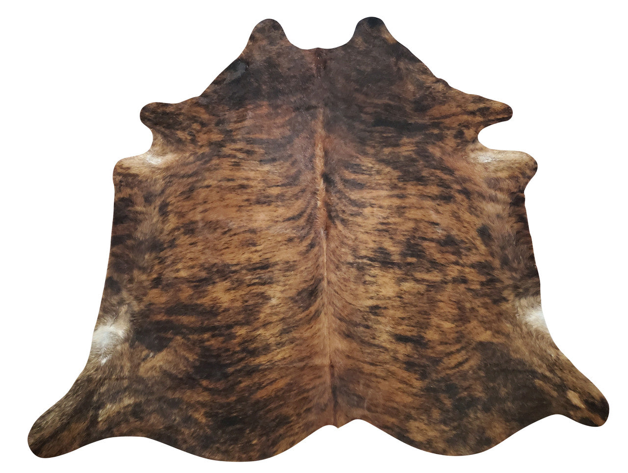 So soft and thick brown cowhide rug, everyone loves walking on it. The colors are great.
