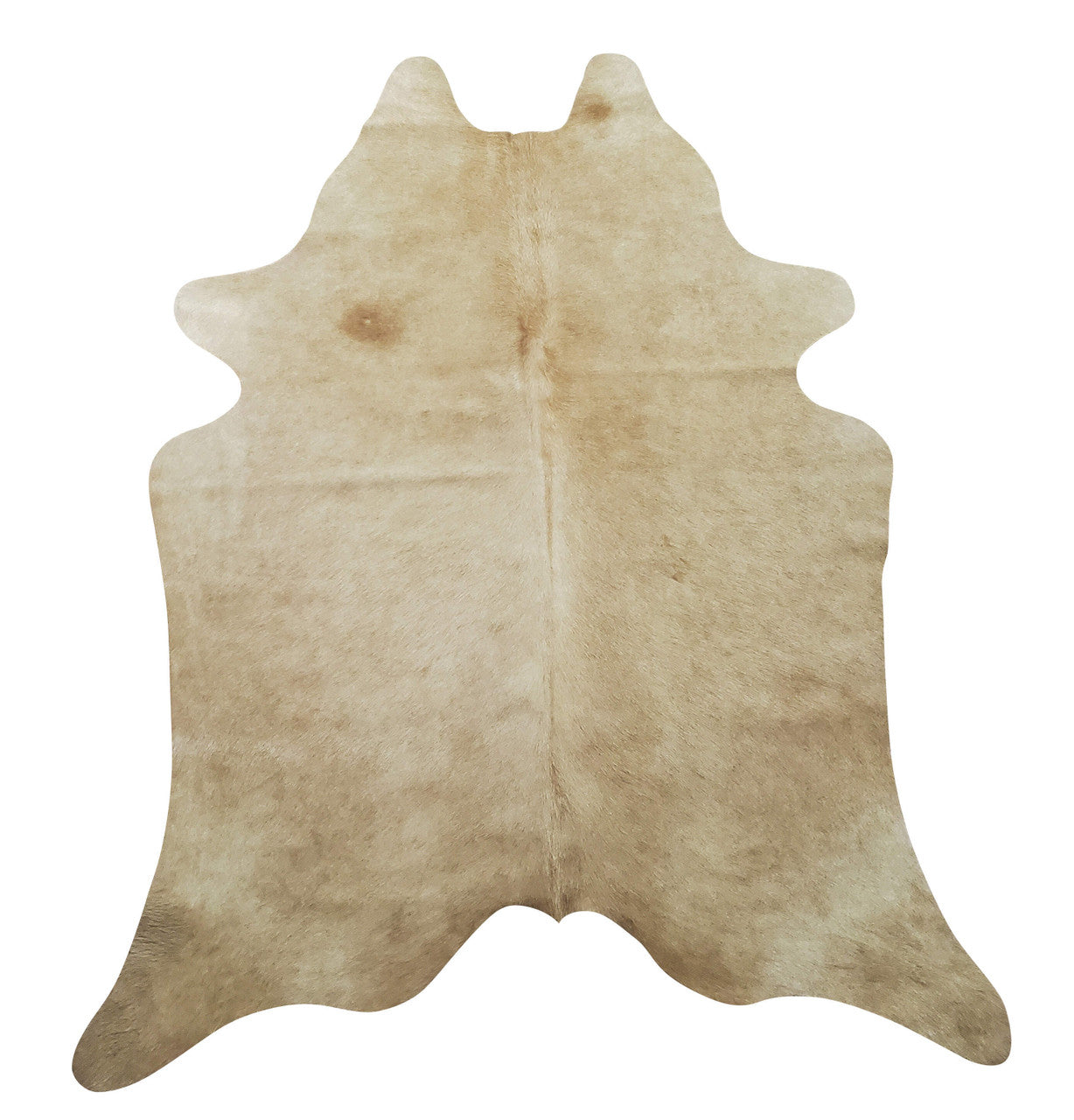 One of a kind beautiful cowhide rug. It's beautiful! Worth every penny. It's nice and thick and beige colors are beautiful.