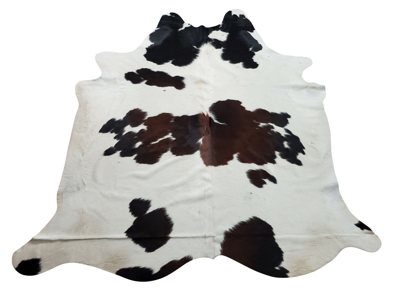 It's a smart course of action to add a large speckled cowhide rug to your house during cold weather months.

