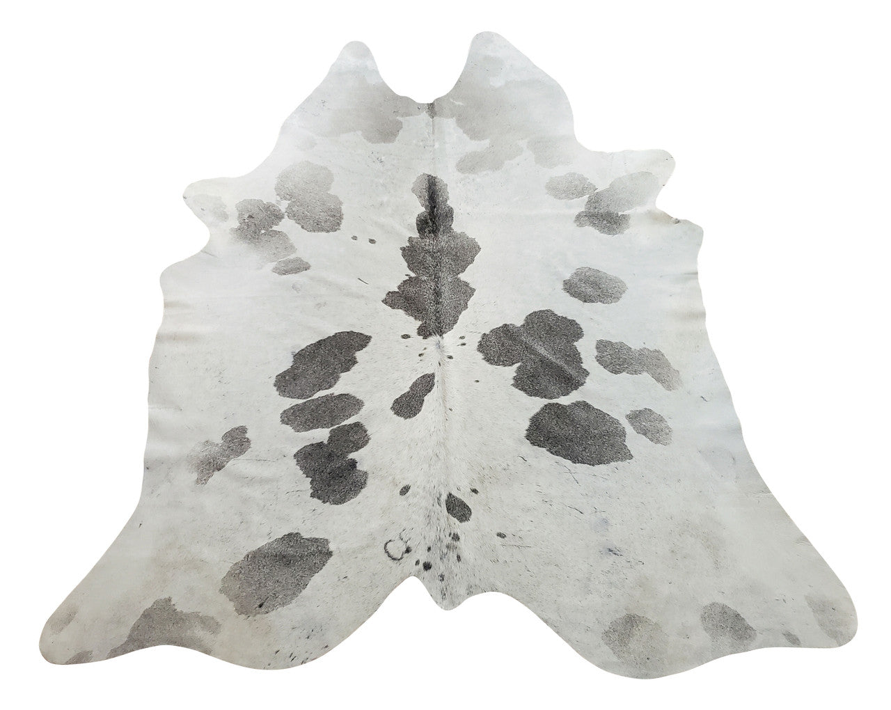 This natural cowhide rug, when added in home staging or furnishing room especially unique grey white pattern, will bring much-needed texture.