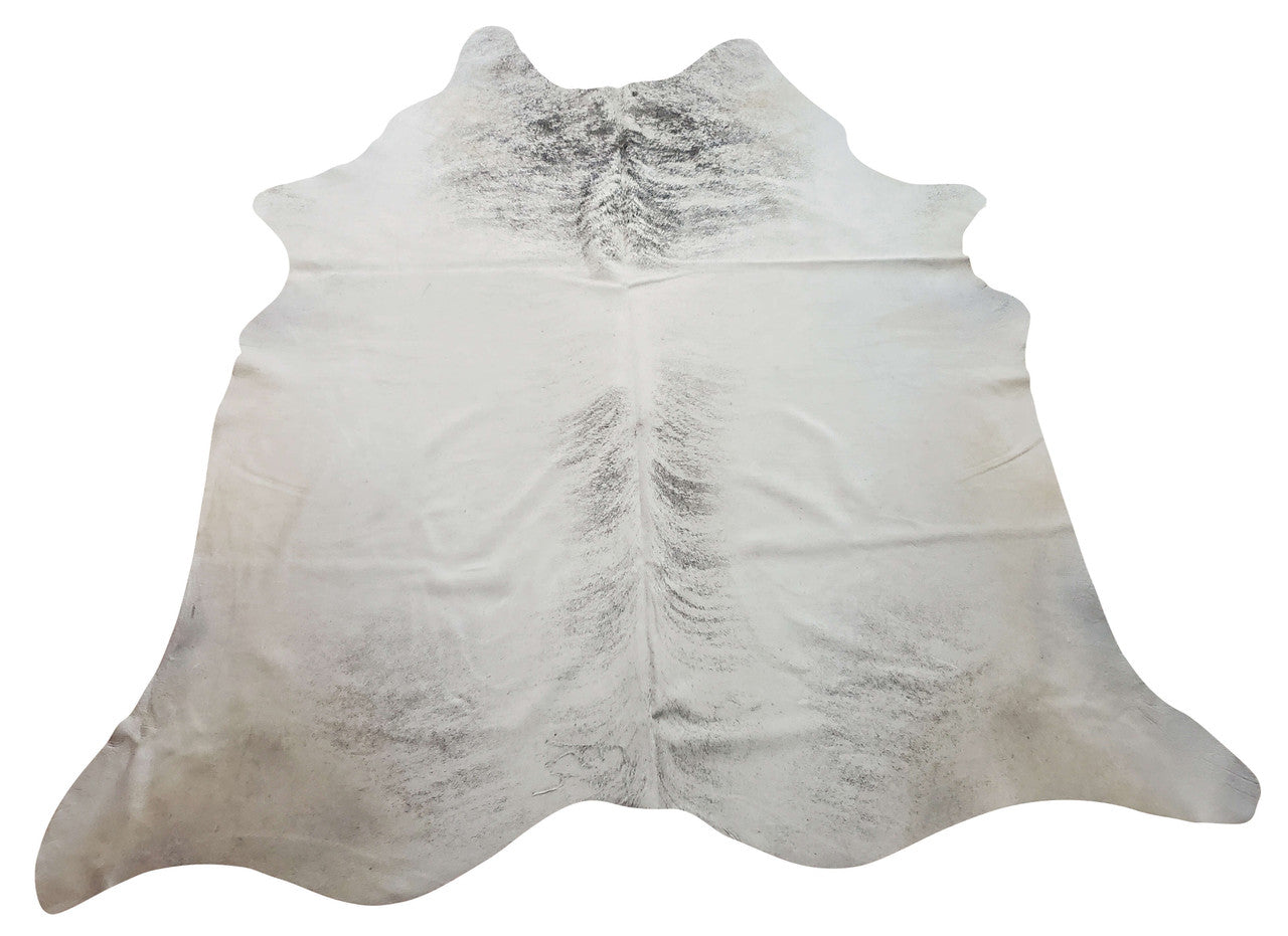 A new handpicked light grey brindle cowhide rug will give your space a timeless, elegant and classic touch.