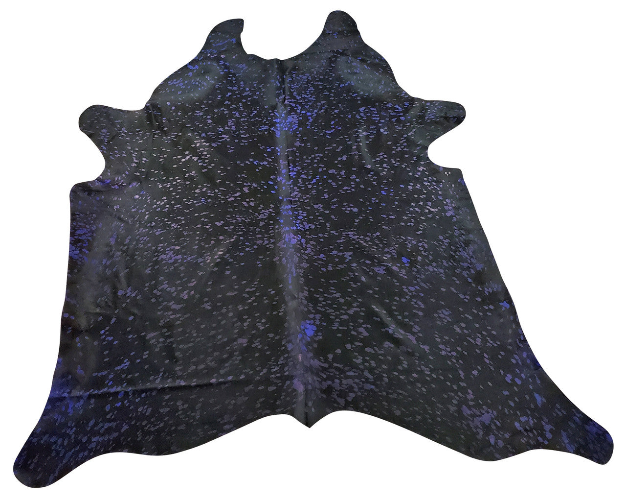 This dark metallic cowhide rug is beautiful and 100% natural, real and authentic, suitable for stunning and unique decoration, and it will complete any space.