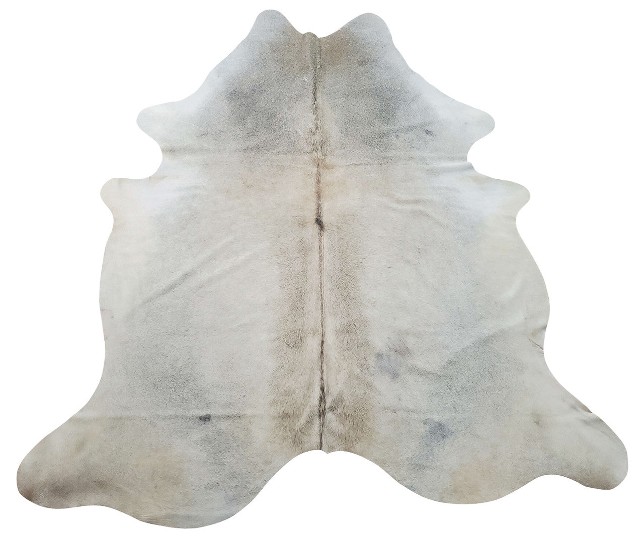 A natural grey cow skin rug that's beautiful for your southwestern home, it is genuine, real and free shipping all over Canada.