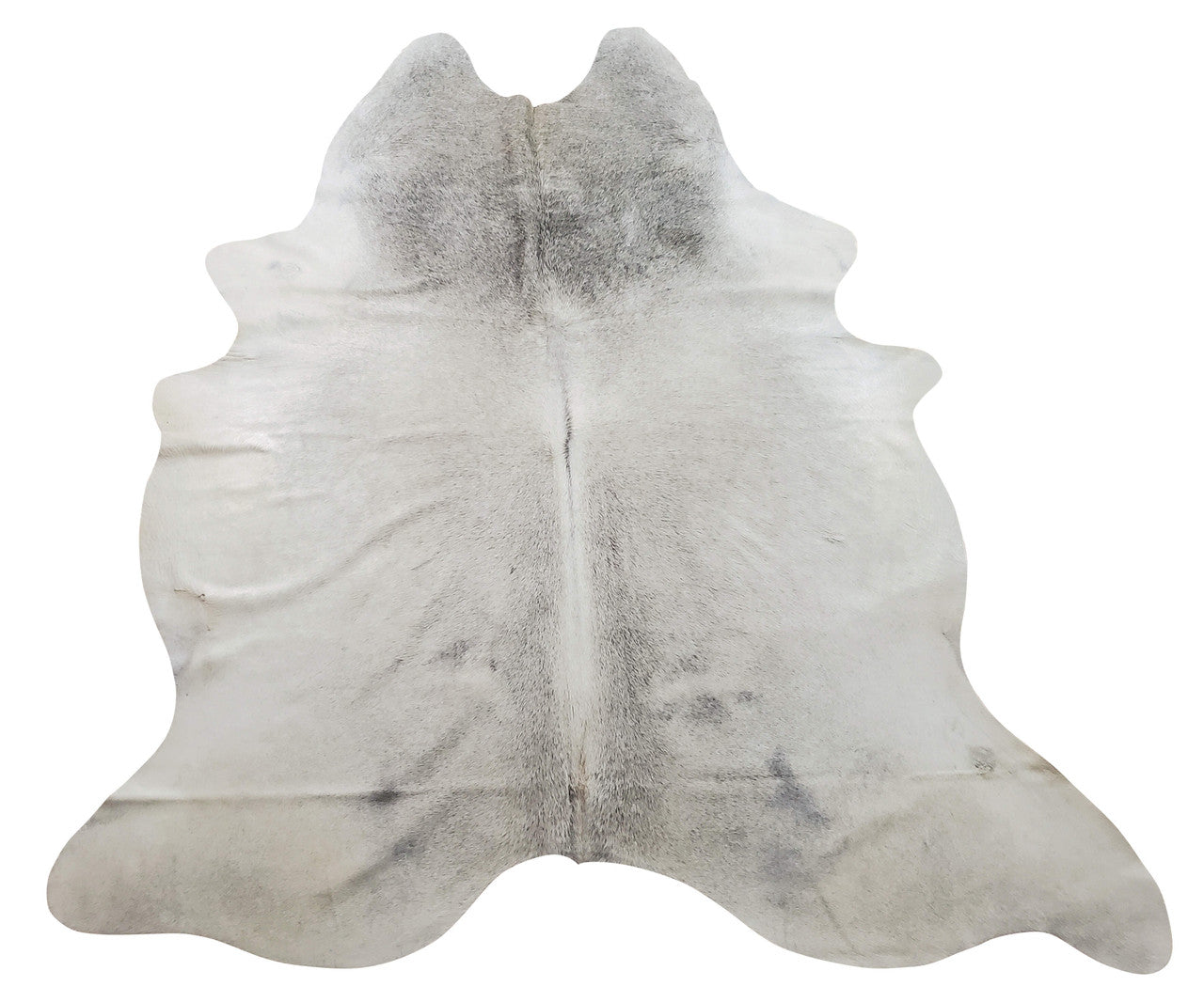 This large grey cow skin rug is gorgeous. It is large enough for any space and gives a luxurious feeling, very soft on the feet and hundred percent natural.