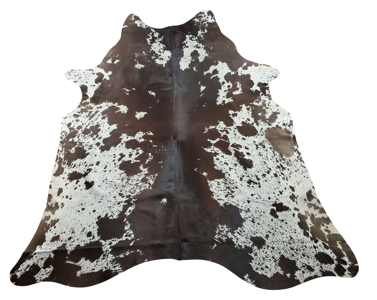 The tricolor cowhide rug is a great option for adding vibrant colors to your space, its natural, real and small size is perfect for any room.