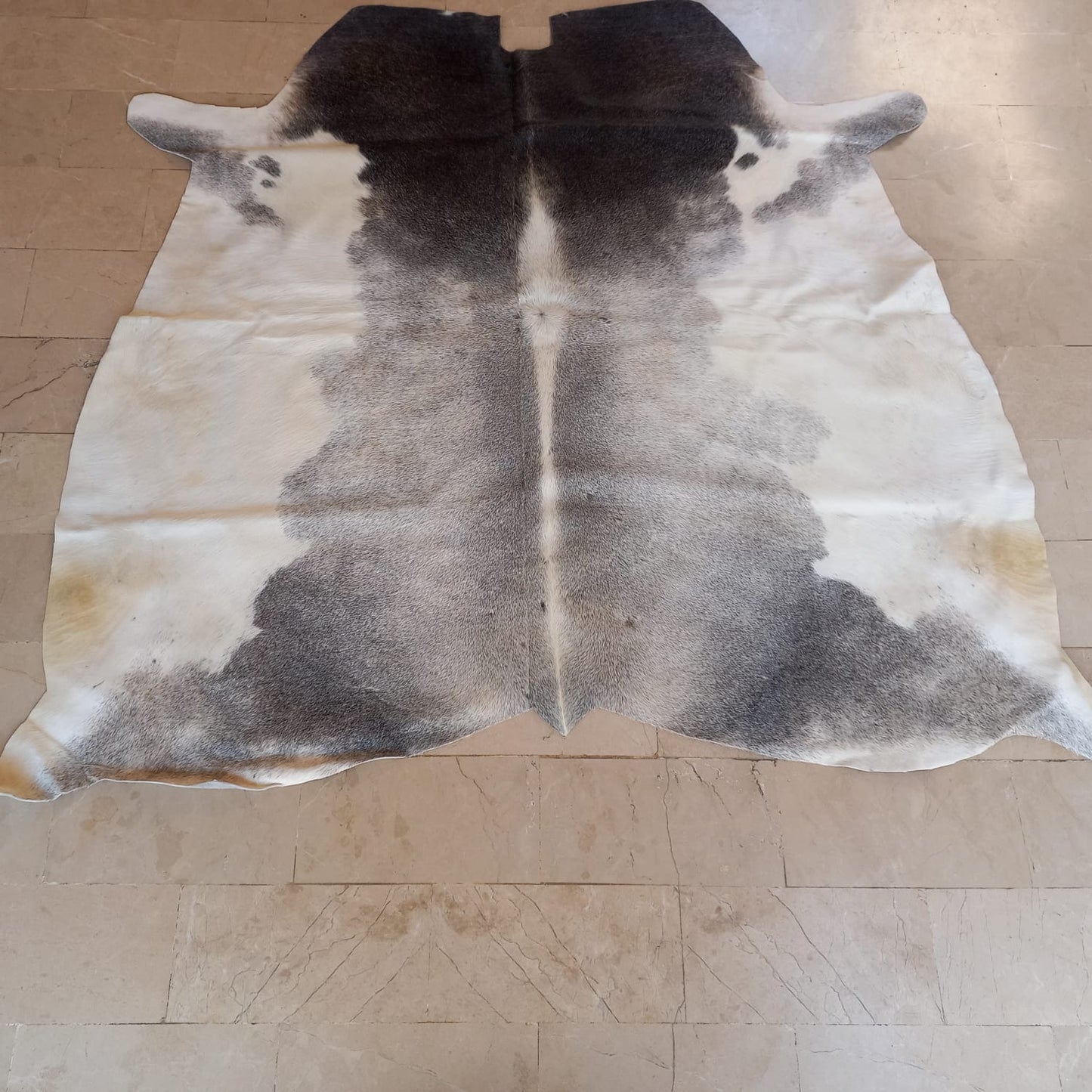 Grey White Small Cow Hide Rugs