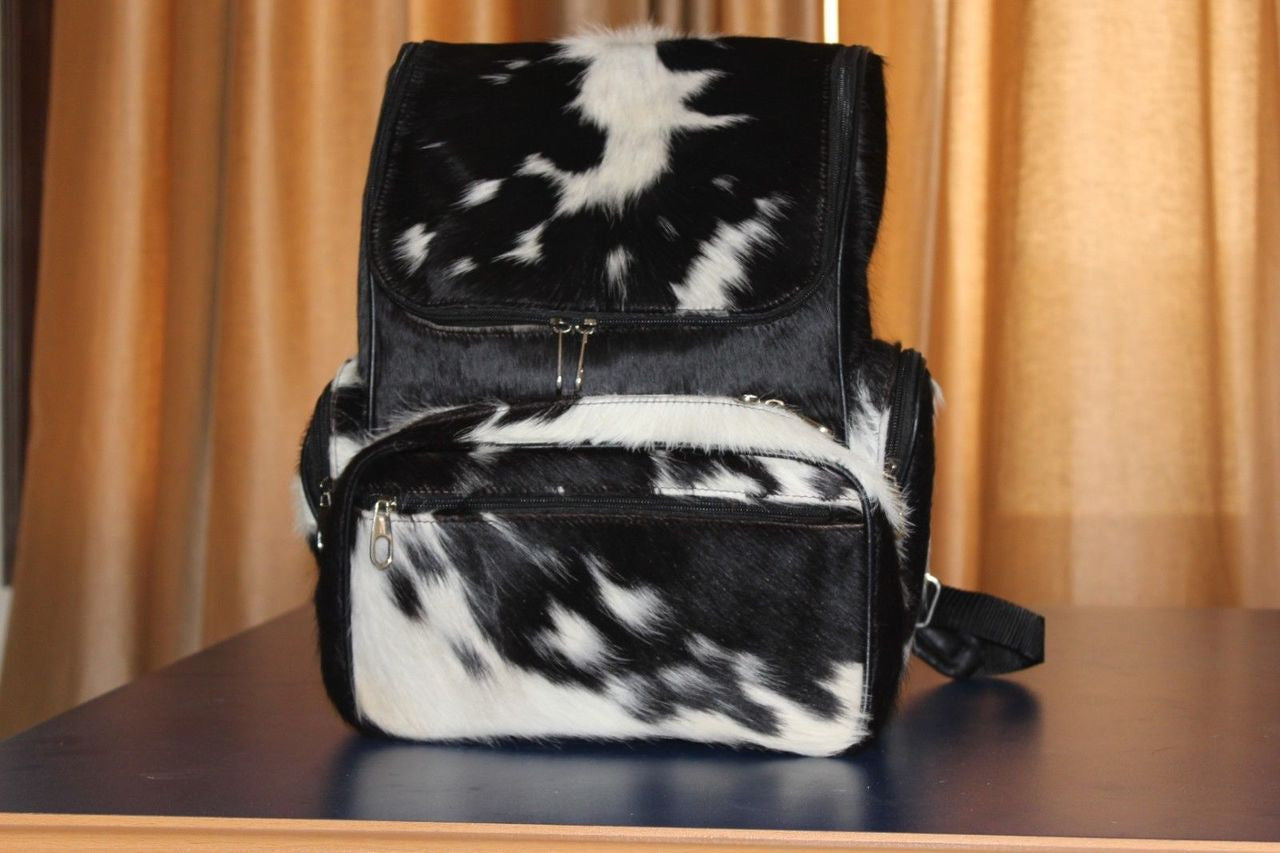 real cowhide backpack school bags