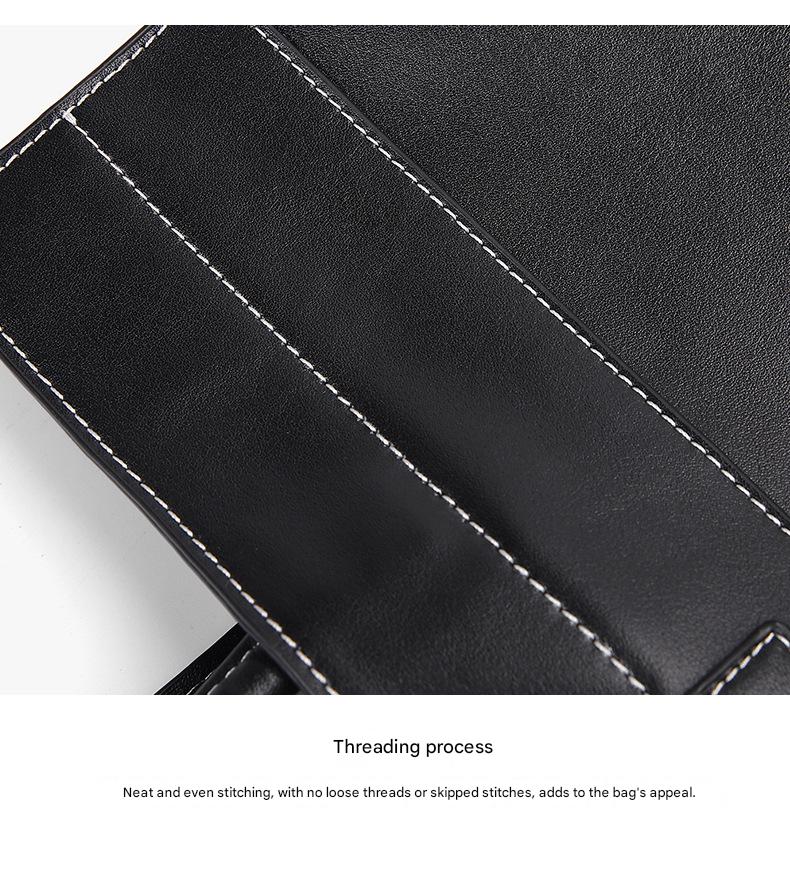 Leather tote bag for women with crossbody strap